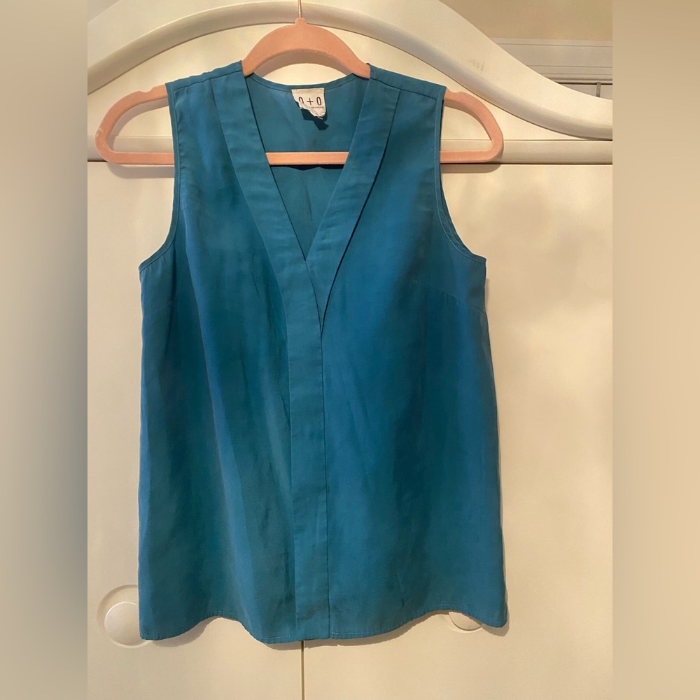 Teal Sleeveless Top layering boho